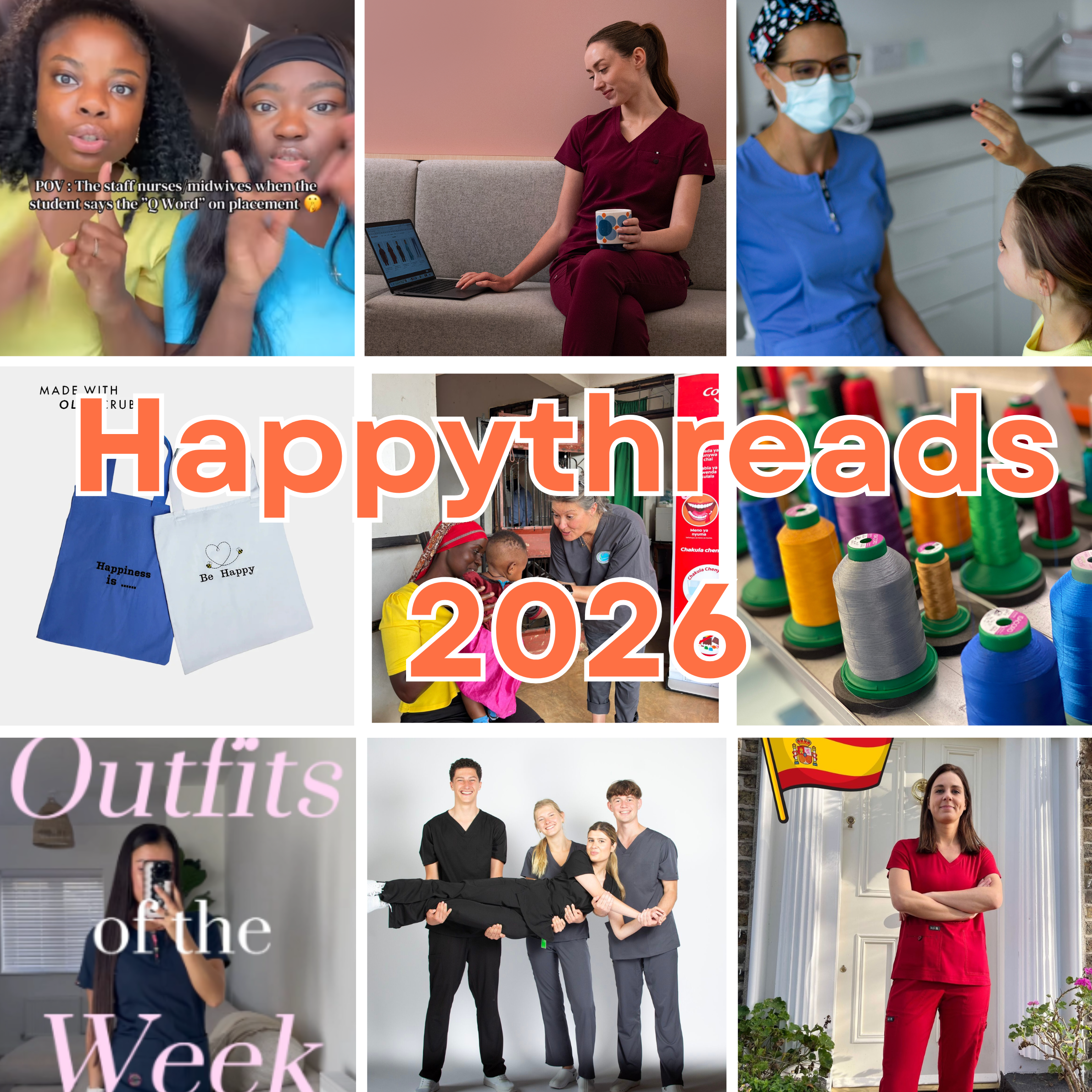Happythreads 2026 collage