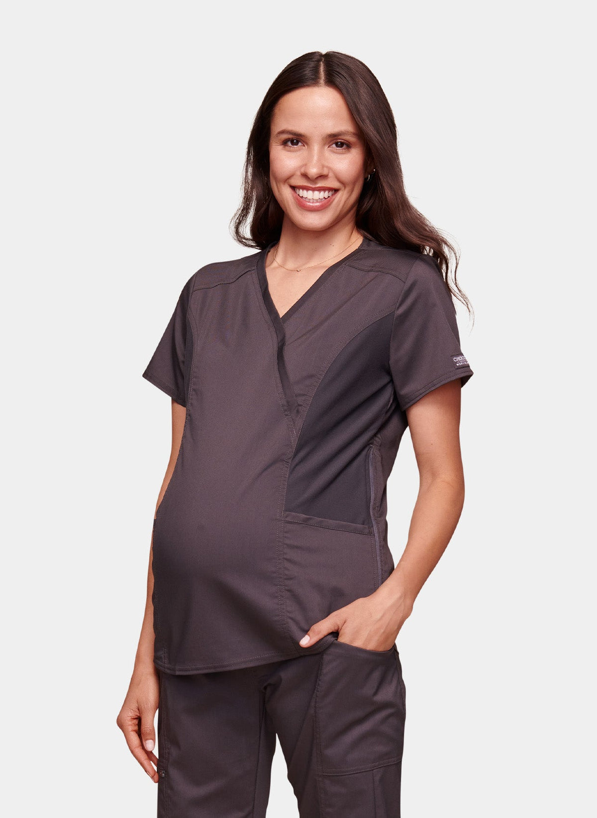 Maternity Scrubs Sizing & Fit Guide: Tops and Trousers for Every Trimester