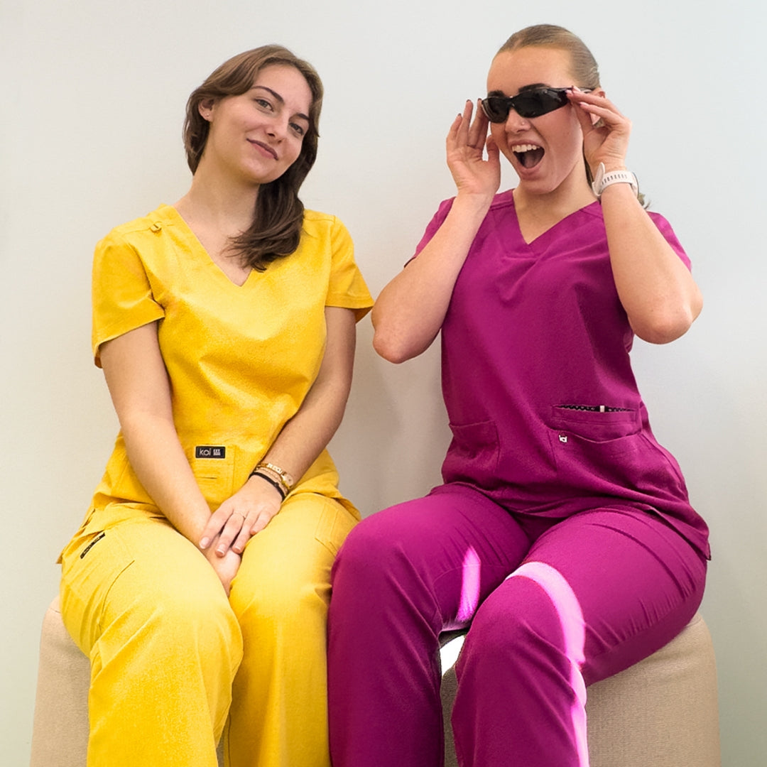 Colourful scrubs