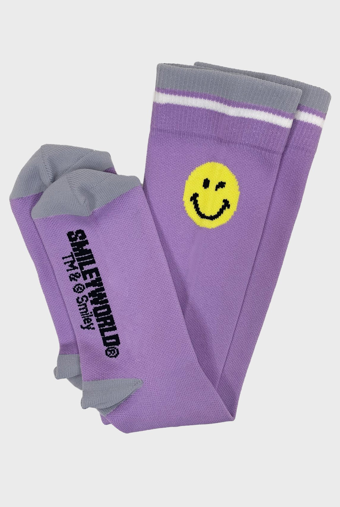 2-pack-compression-socks-SMILEY WORLD-x-koi-sa179-SMG-purple