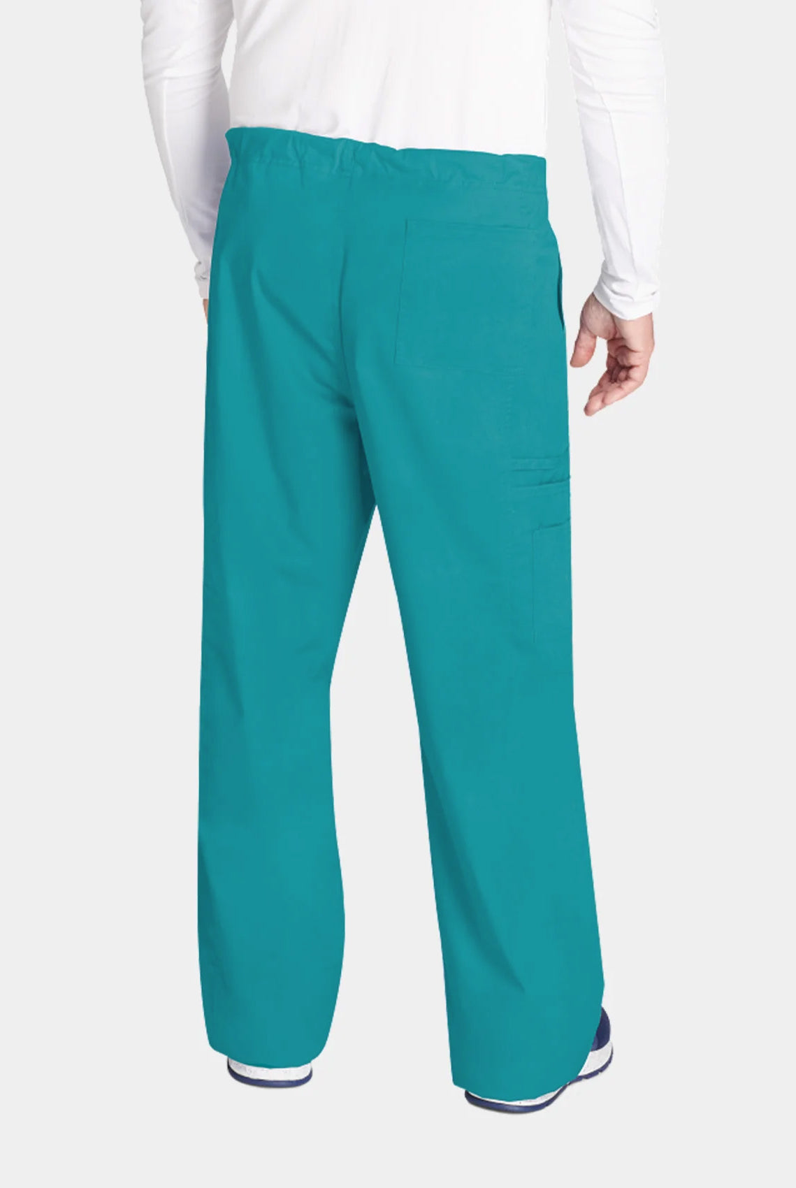 Cherokee Core Stretch Unisex Drawstring Cargo Scrub Trousers WWE4043 Teal