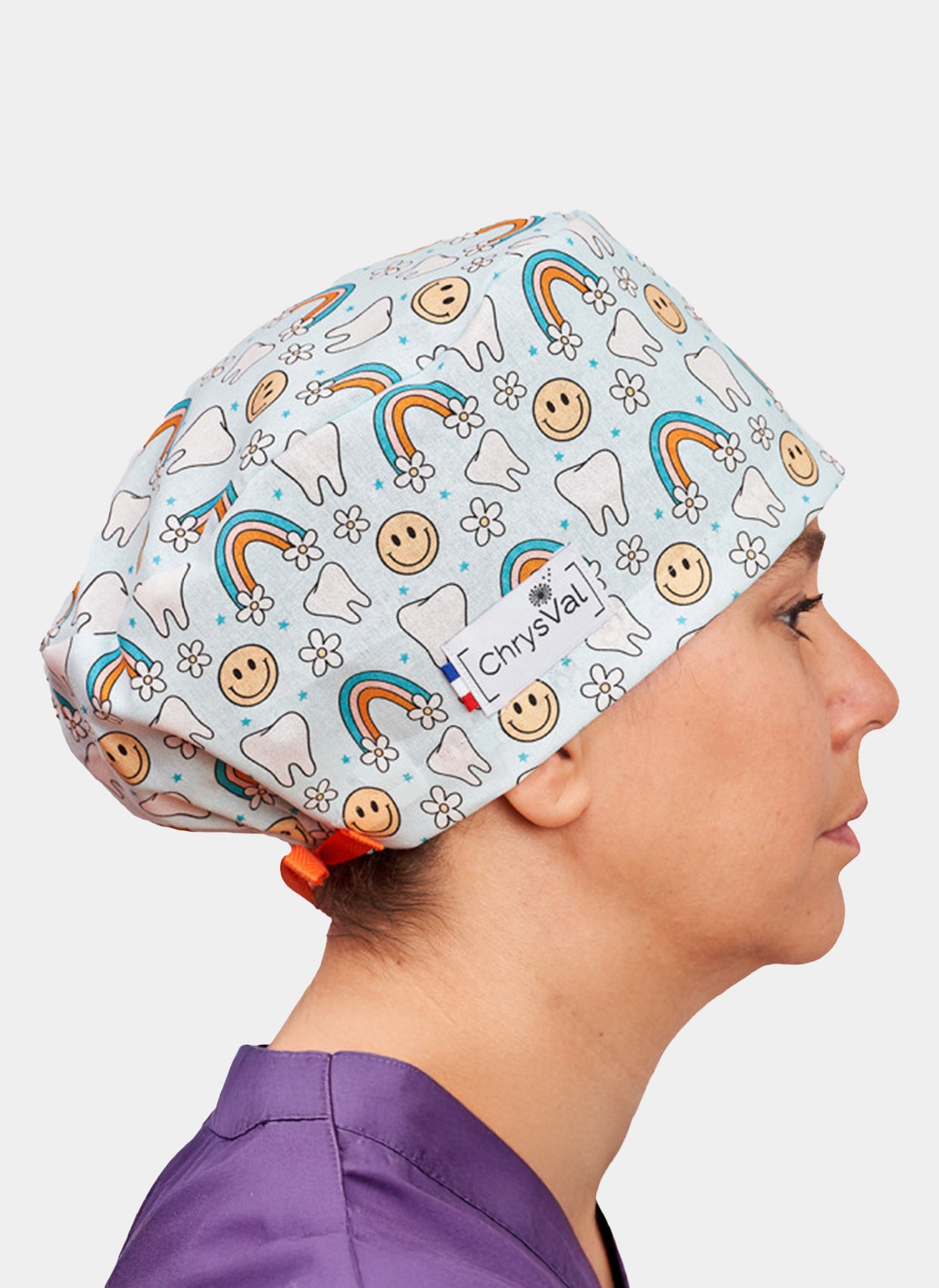 ChrysVal Long Hair Scrub Hat β Tooth in the Sky Women