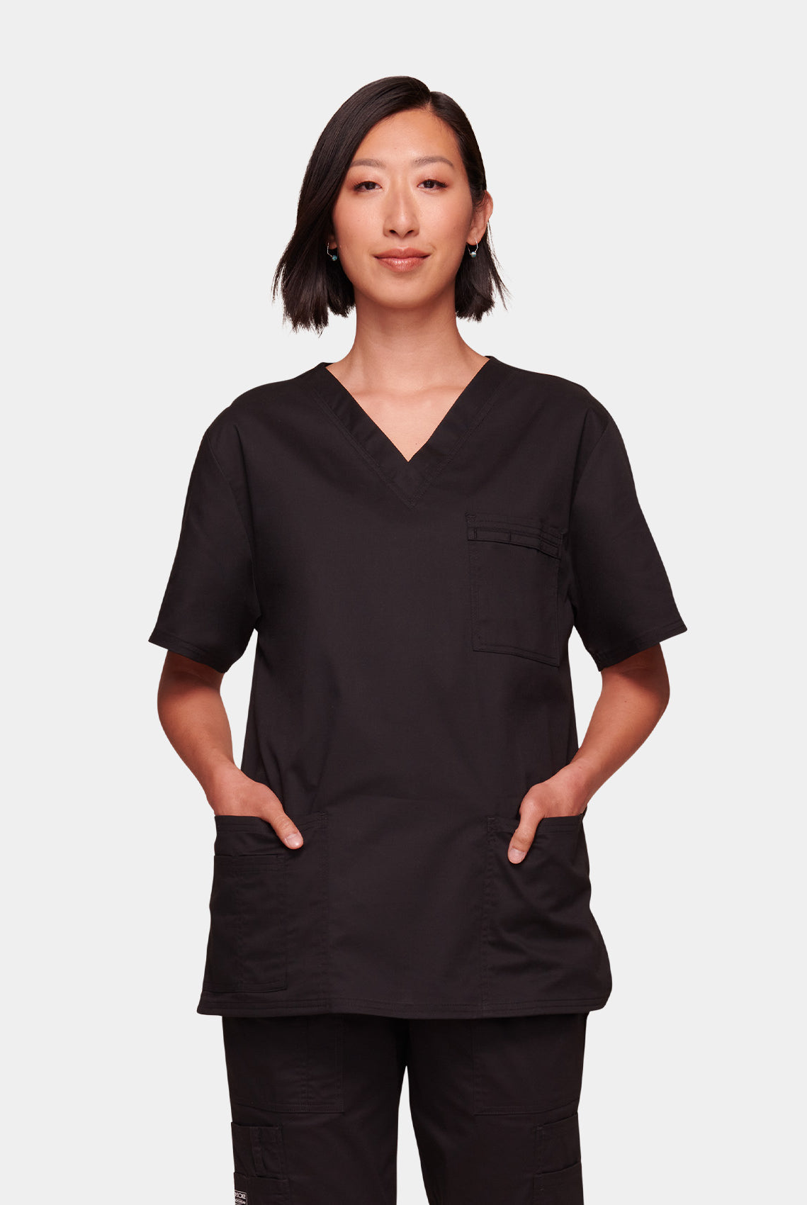 Cherokee Core Stretch Unisex V-Neck Scrub Top WWE4725-Back