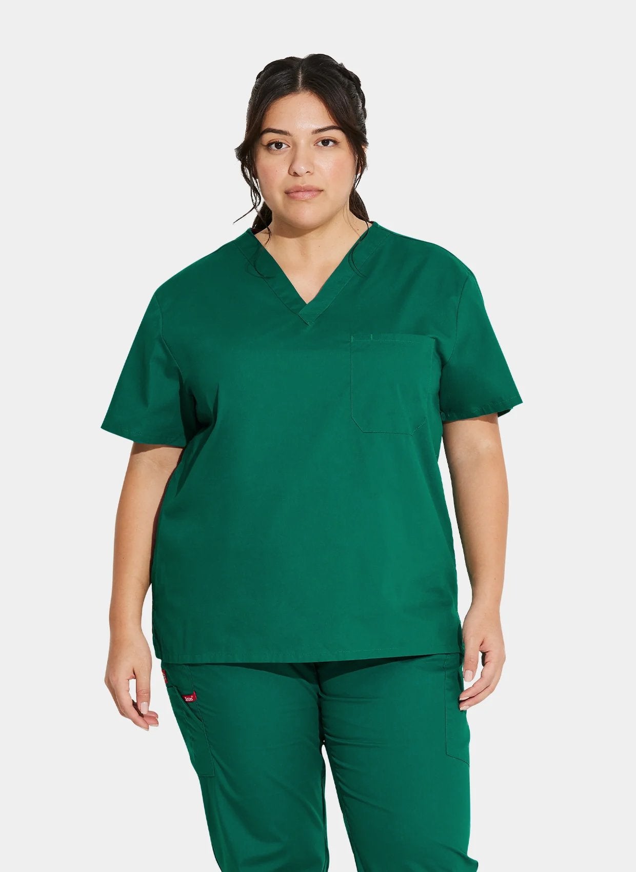 Dickies EDS Signature Unisex Tuckable V-Neck Scrub Top DKE83706-Hunter