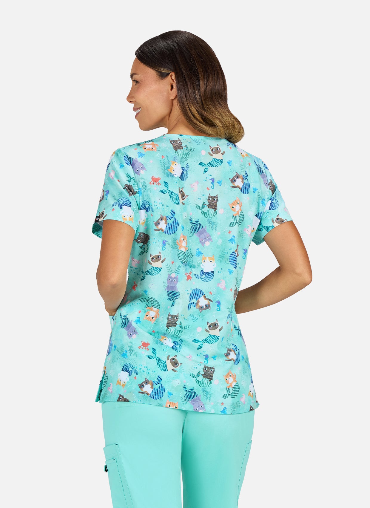 Koi Basics Rosalie Scrub Top - Purrmaids