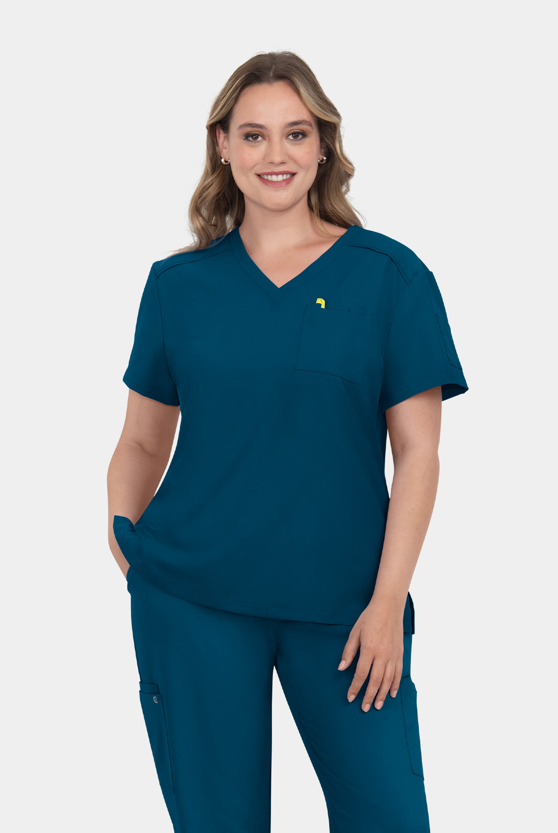 Koi Cureology Aura Scrub Top - Caribbean