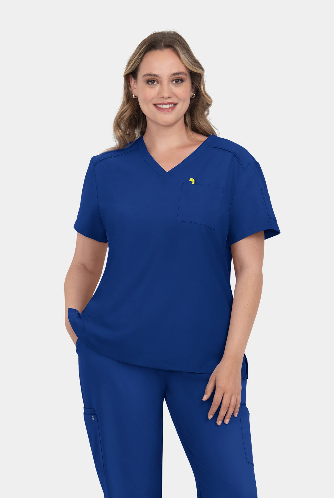 Koi Cureology Aura Scrub Top - Galaxy