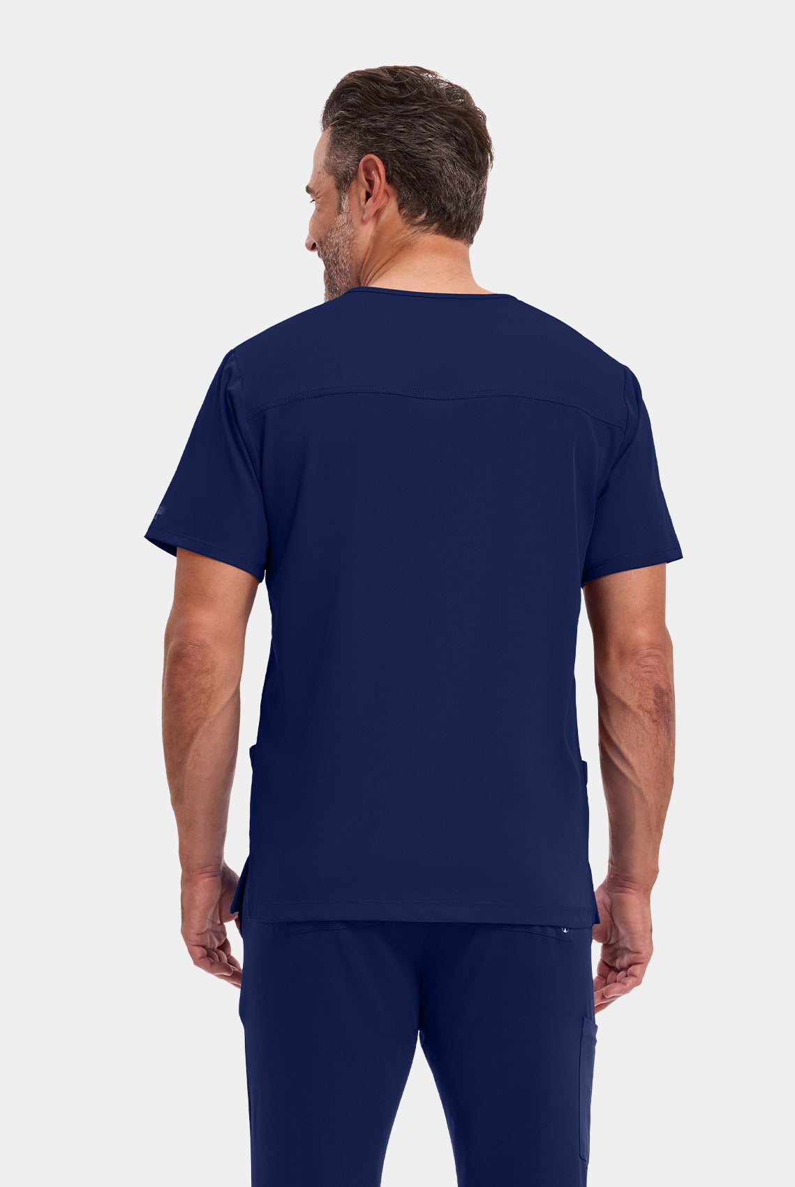 Healing Hands Mathew Scrub Top - Navy