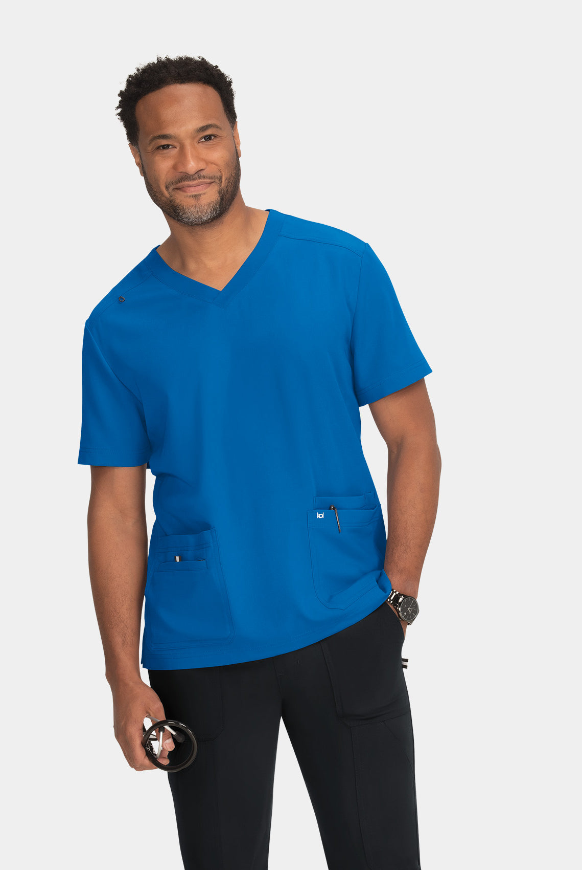 Koi Next Gen Free To Be Scrub Top- Royal
