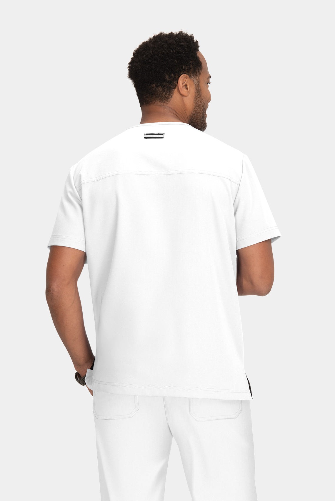 Koi Next Gen Free To Be Scrub Top - White - Back