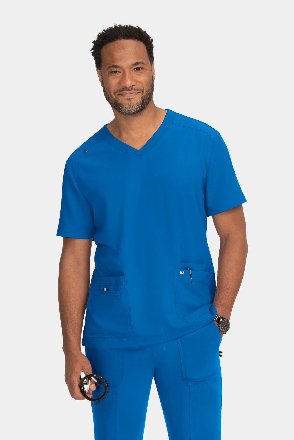 Koi Next Gen Free To Be Scrub Top - Royal Blue
