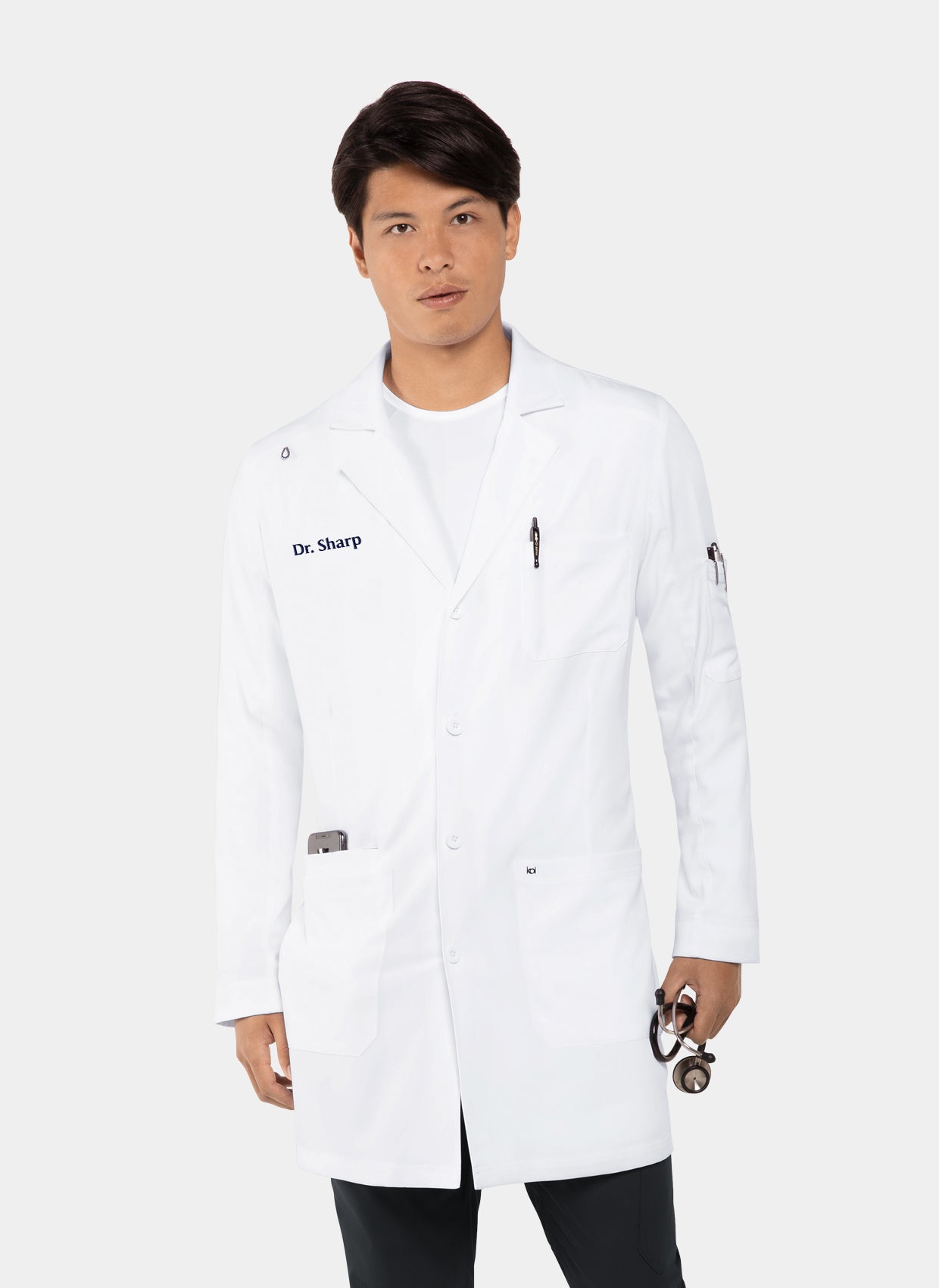 Koi Next Gen Men's Everyday Consultation Lab Coat-Embroidery