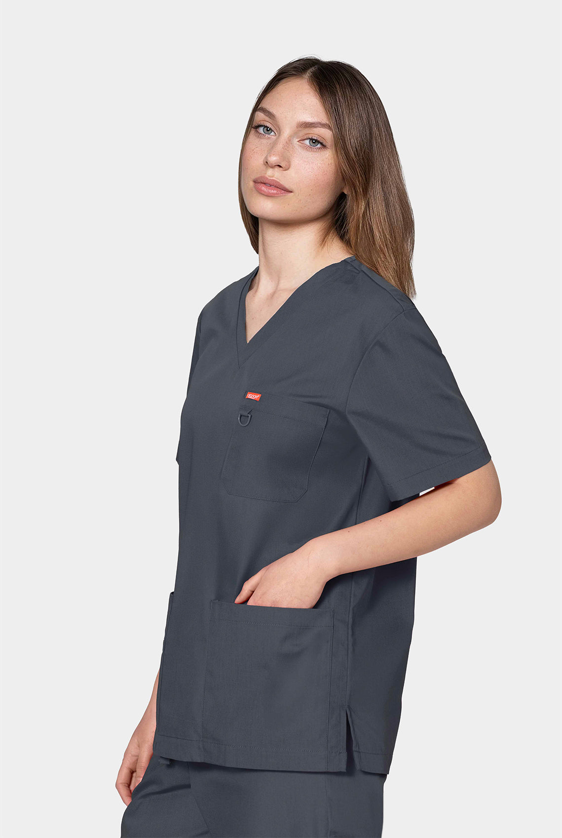 Orange Standard Balboa Scrub top Charcoal