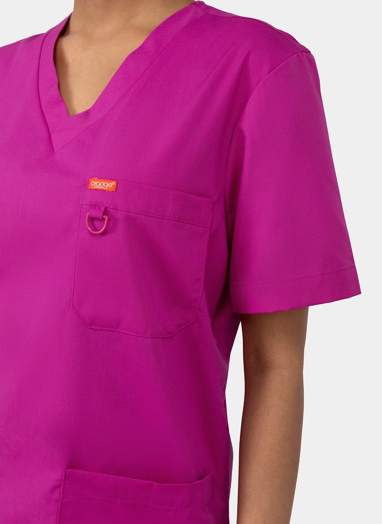 Orange Standard Balboa Scrub top Fierce Fuchsia