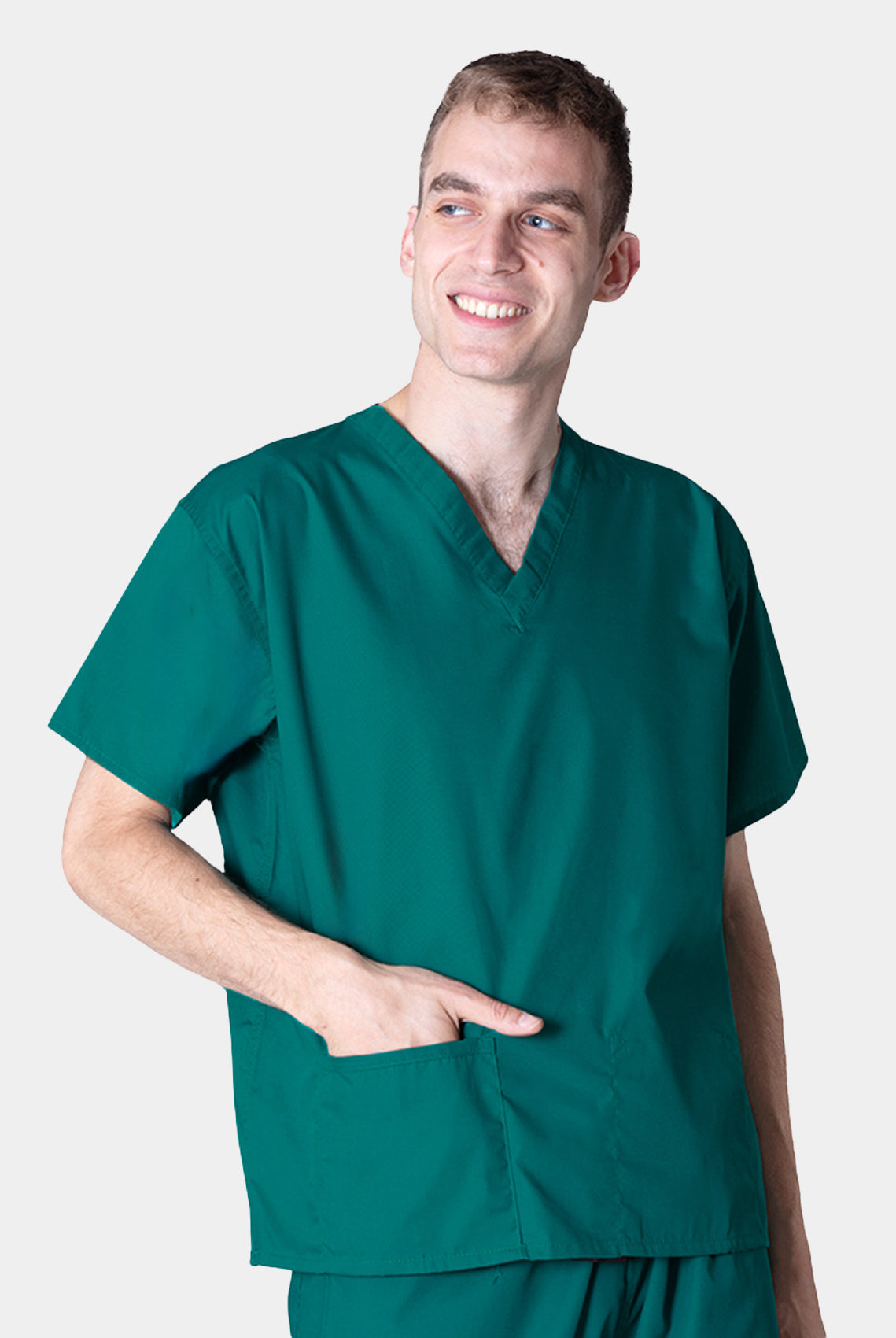 Budget Scrub Top - Hunter
