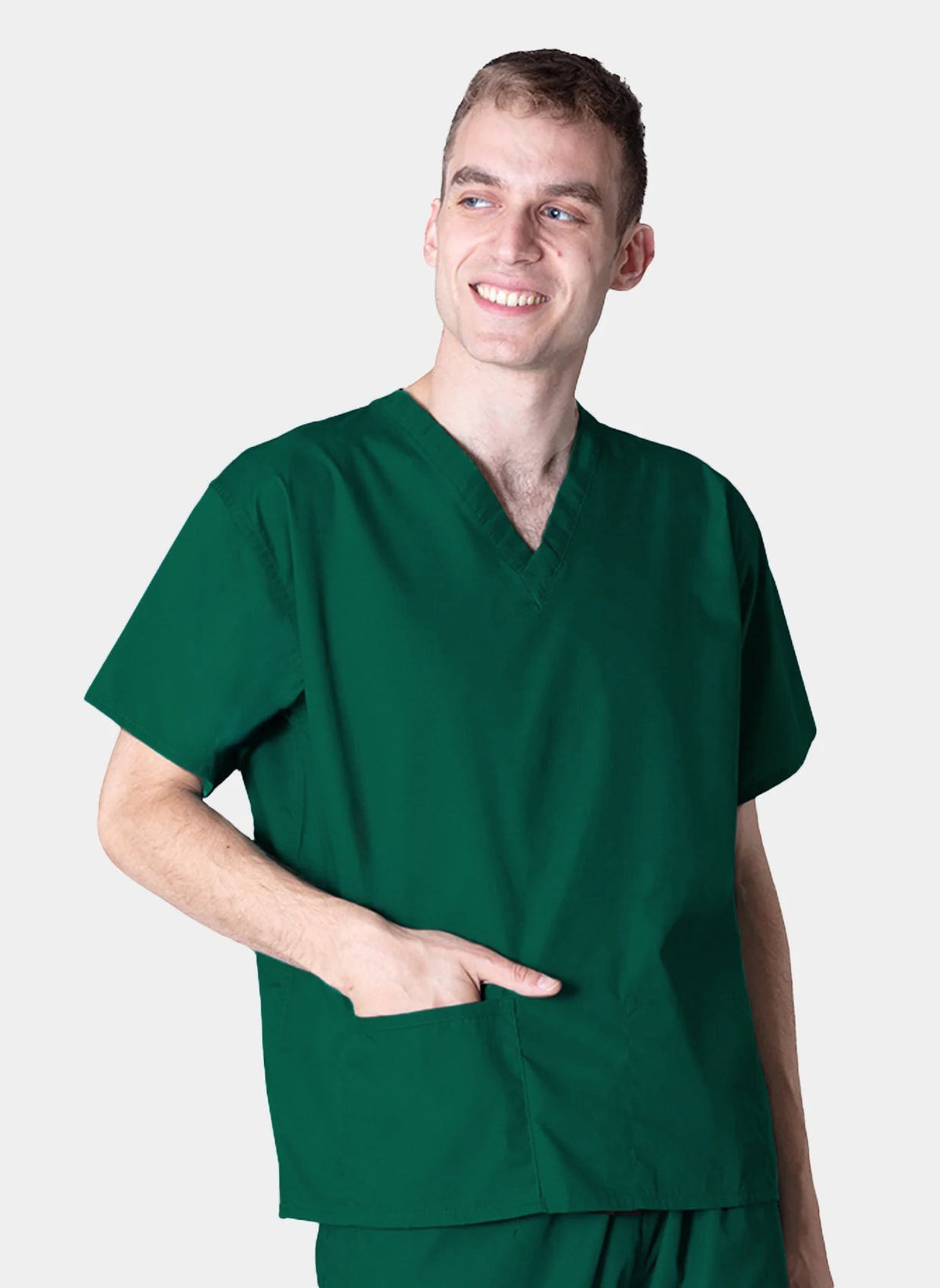 Budget Scrub Top - Hunter