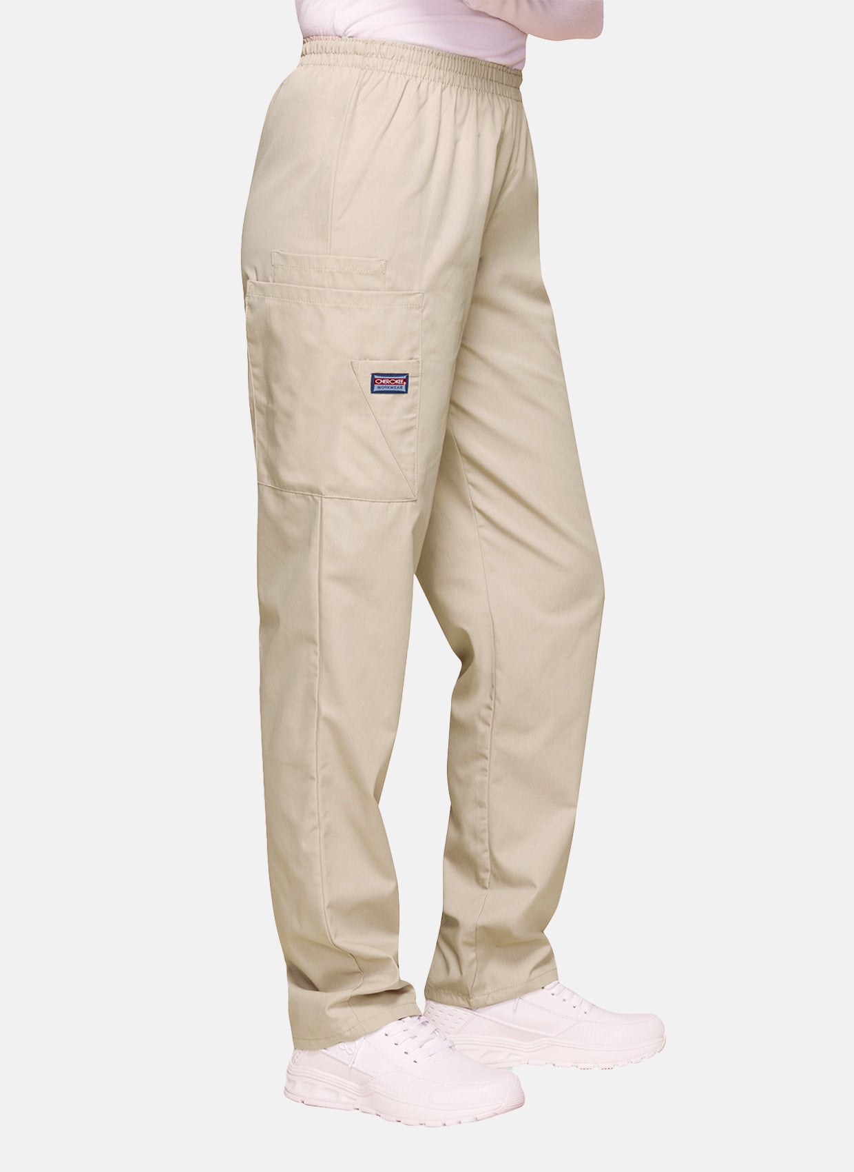 Cherokee Unisex Elasticated Scrub Trousers - Khaki