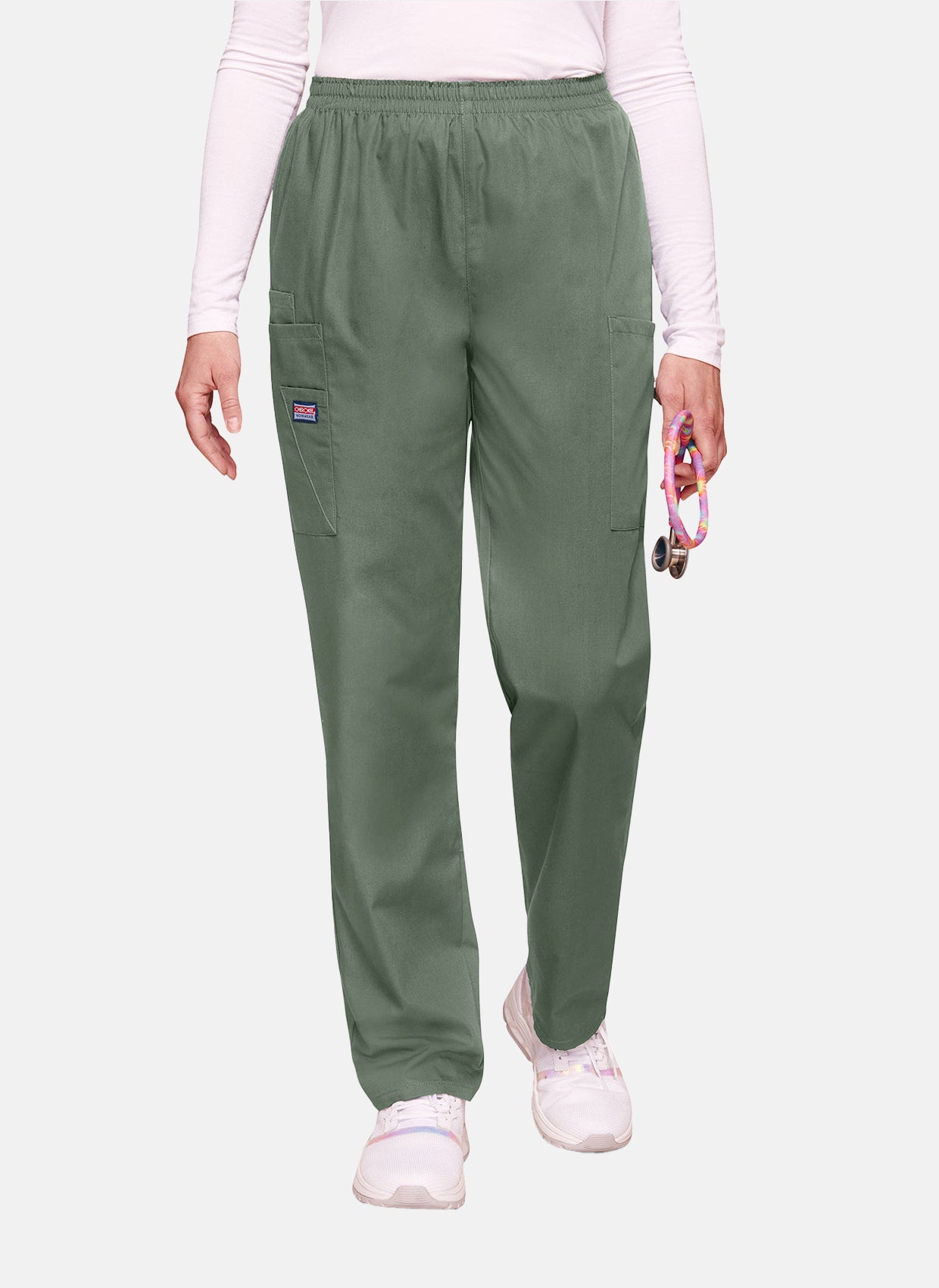 Cherokee Unisex Elasticated Scrub Trousers - Olive