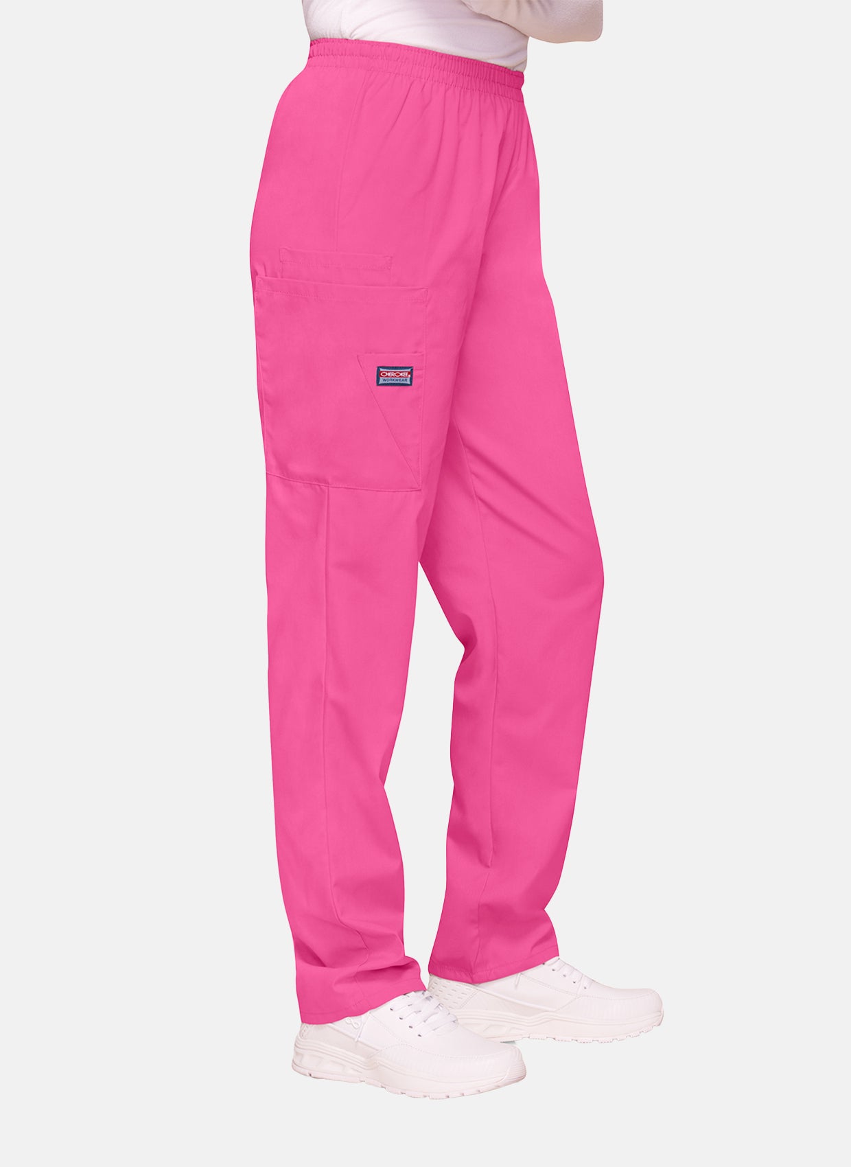 Cherokee Unisex Elasticated Scrub Trousers - Shocking Pink