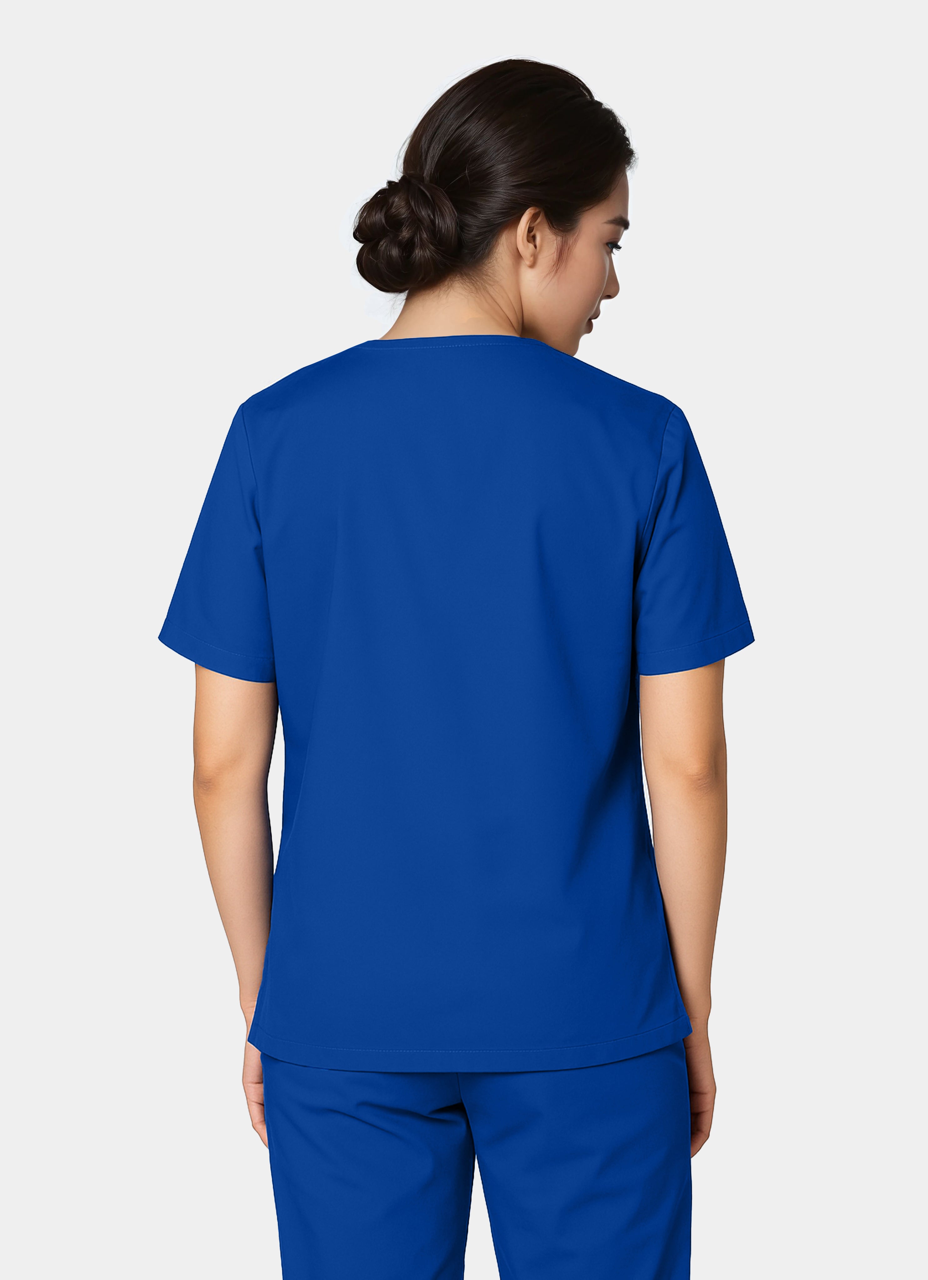 HappyFIT Unisex Scrub Top Regal back