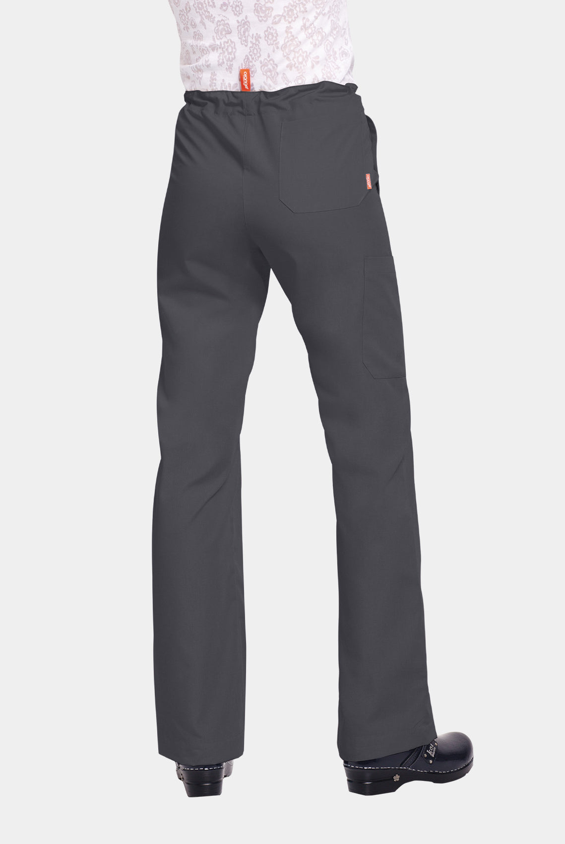 Orange Standard Unisex Huntington Scrub Trousers-Charcoal-Back