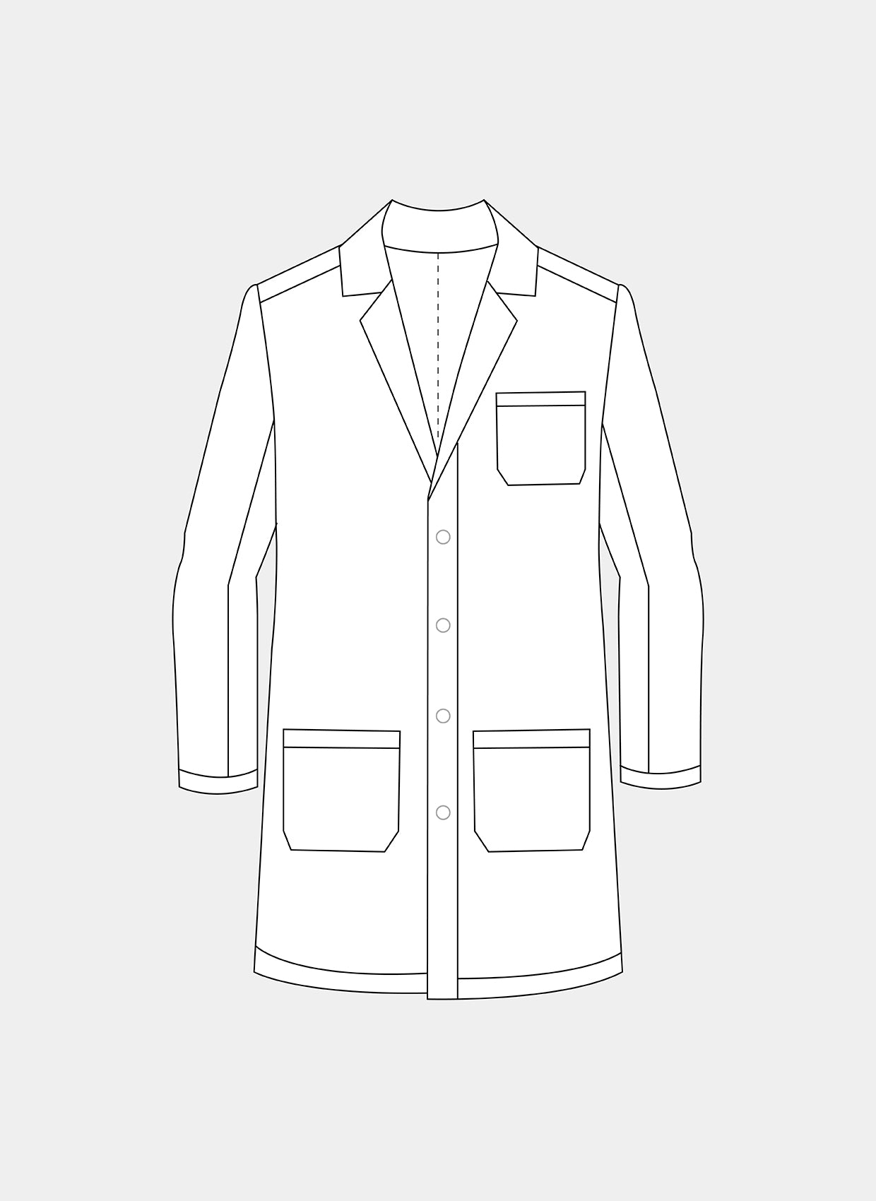 Prestige White Unisex Lab Coat