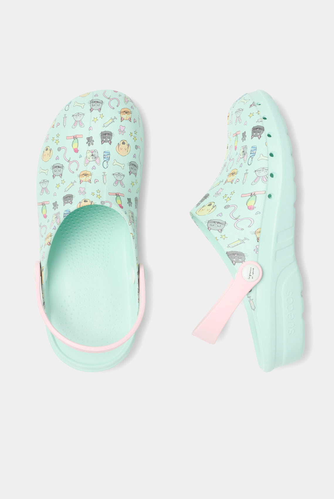 Suecos Oden Fusion Clogs - Animals - up