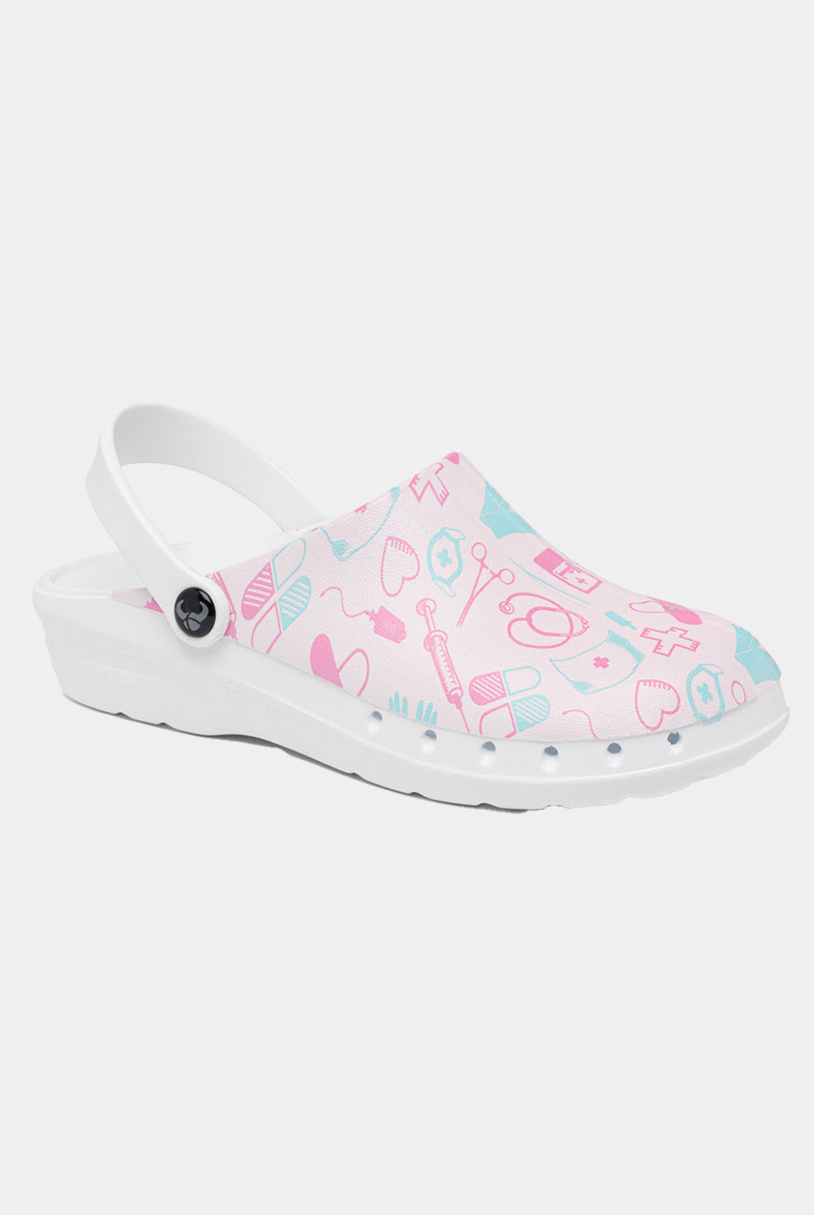 Suecos Oden Fusion Clogs - Medical Pink - Front