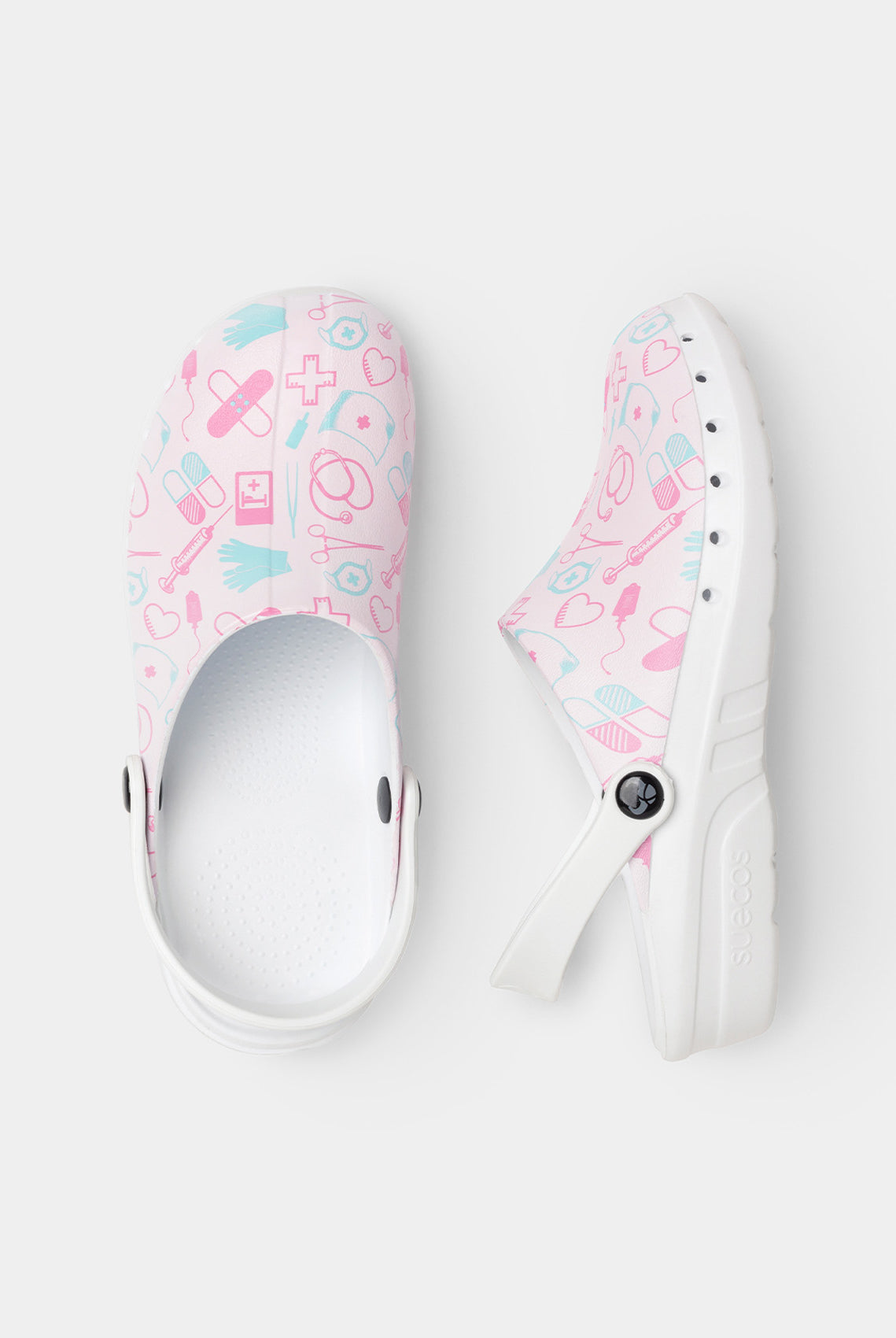 Suecos Oden Fusion Clogs - Medical Pink - Top