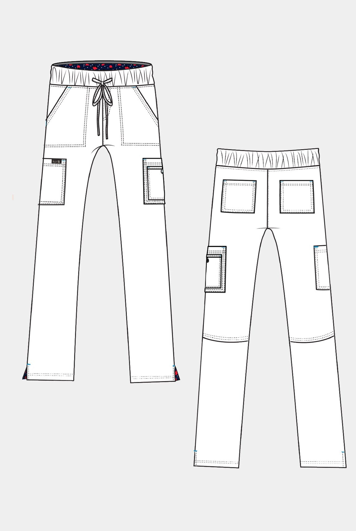 koi basics holly trousers sketch