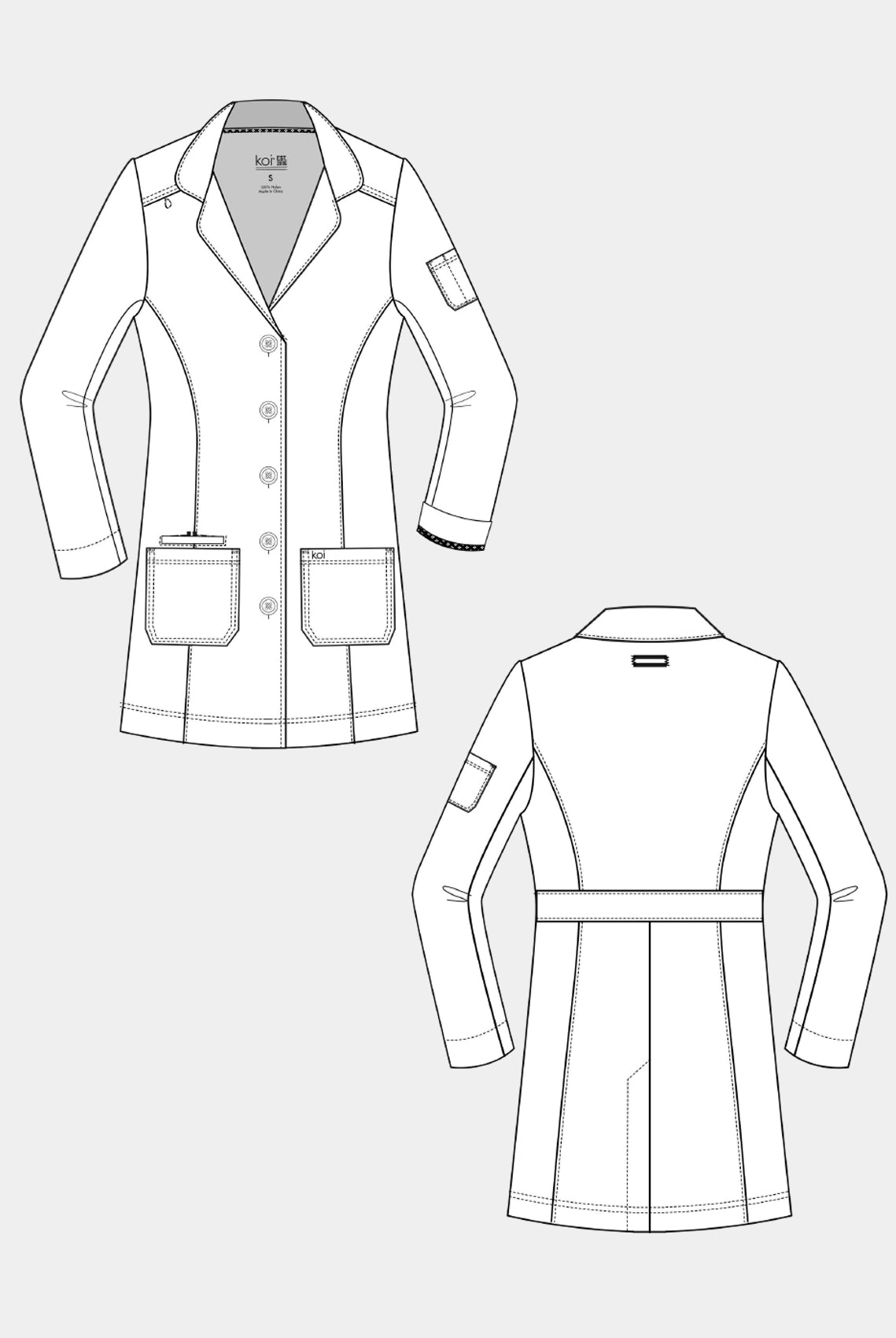 Koi Next Gen Women's Everyday Consultation Lab Coat - Sketch