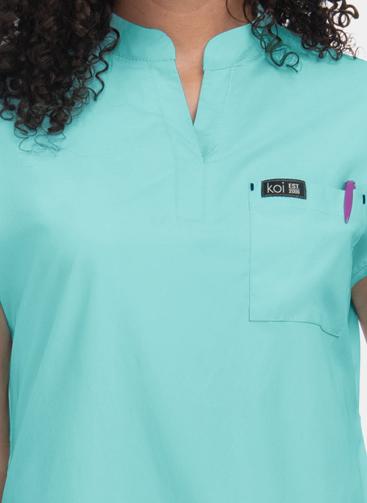 Koi Basics Ari Scrub Top - Fresh Mint
