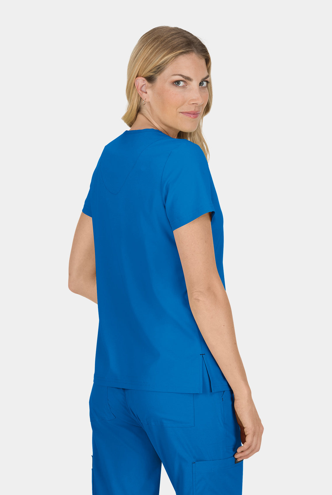 Koi Basics Becca Scrub Top - Royal - Back