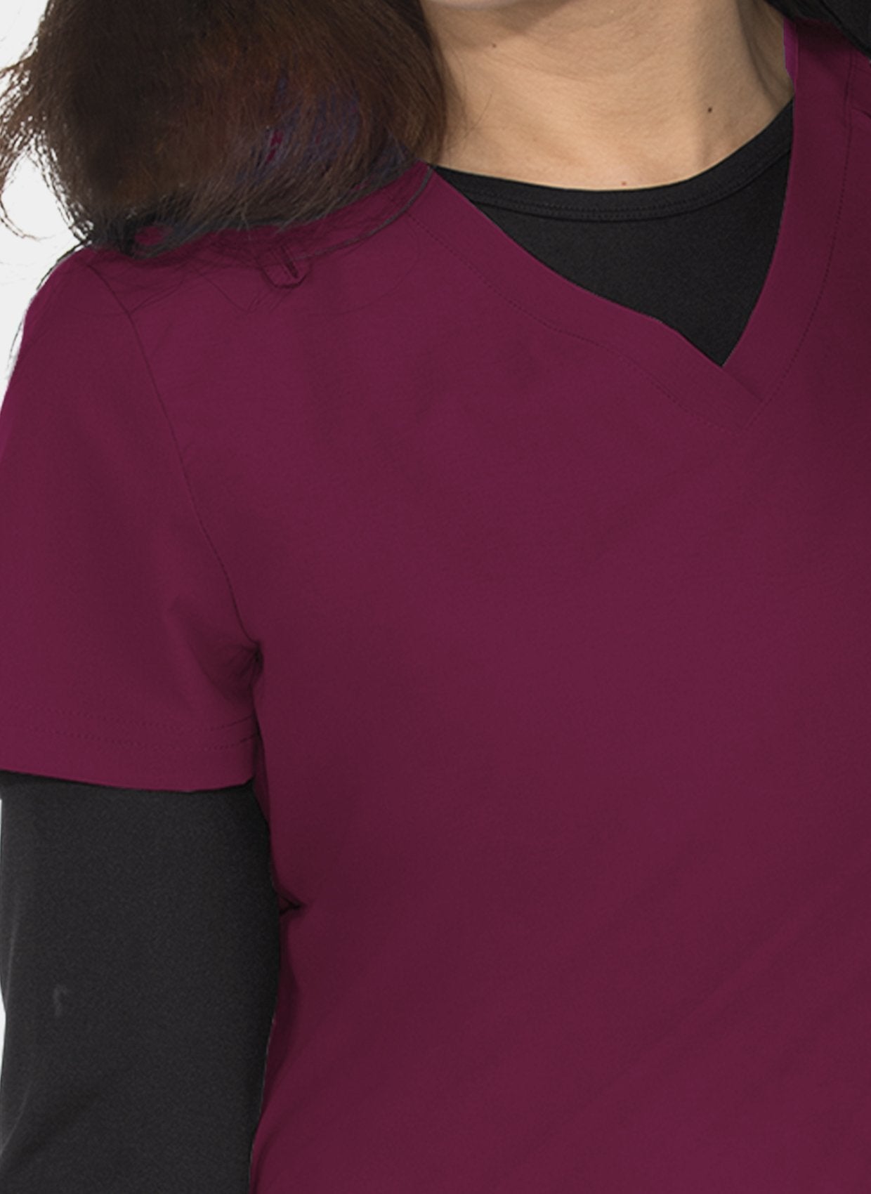 Koi Basics Becca Scrub Top - Wine