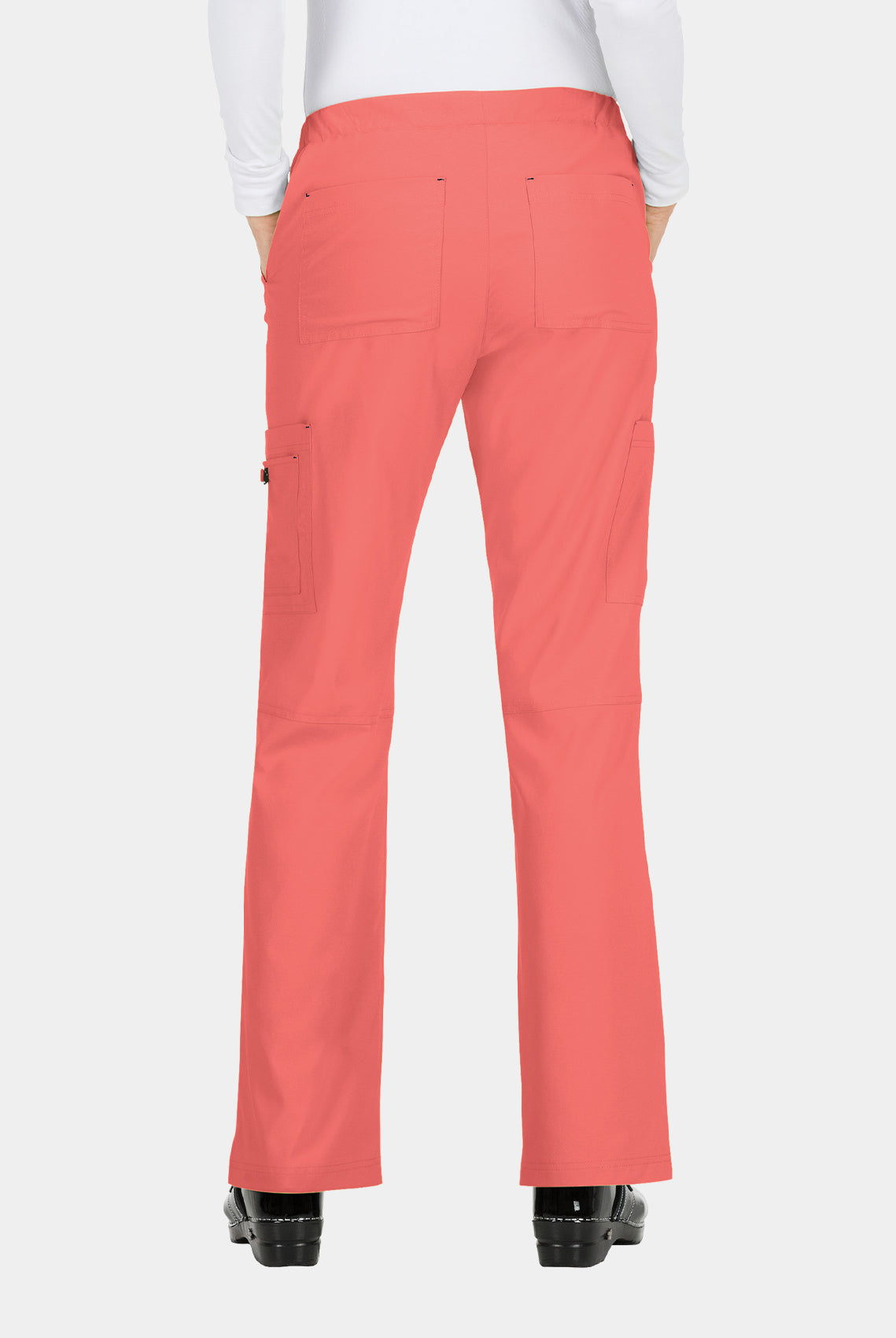 Koi Basics Holly Scrub Trousers - Coral - Back