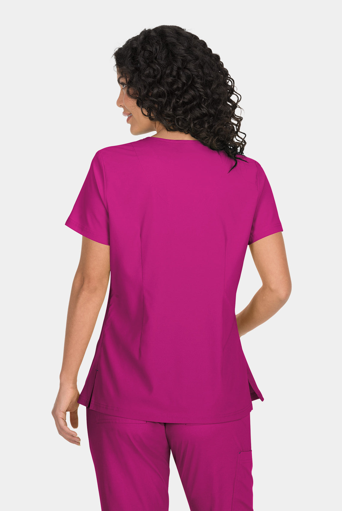 Koi Basics Katie Scrub Top - Azelea Pink - Back