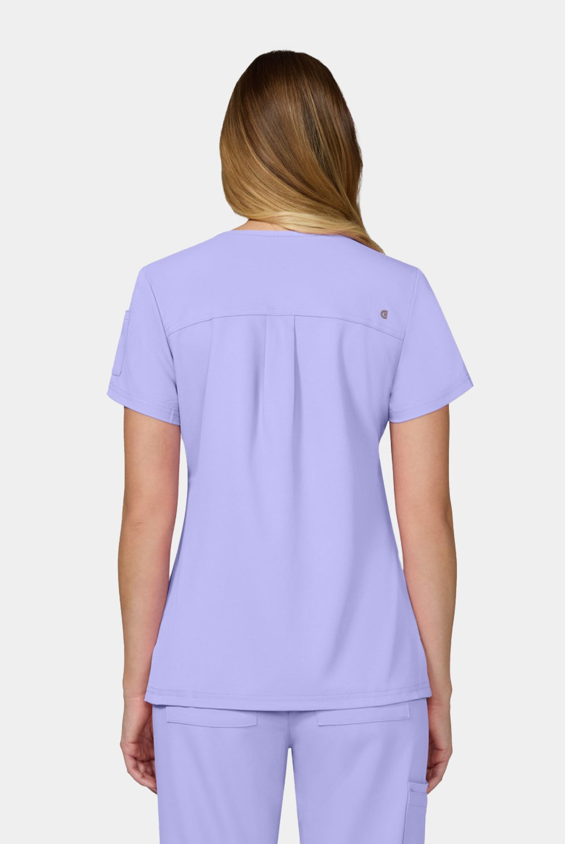Women's Koi Cureology Cardi Scrub Top in Digital Lavender
