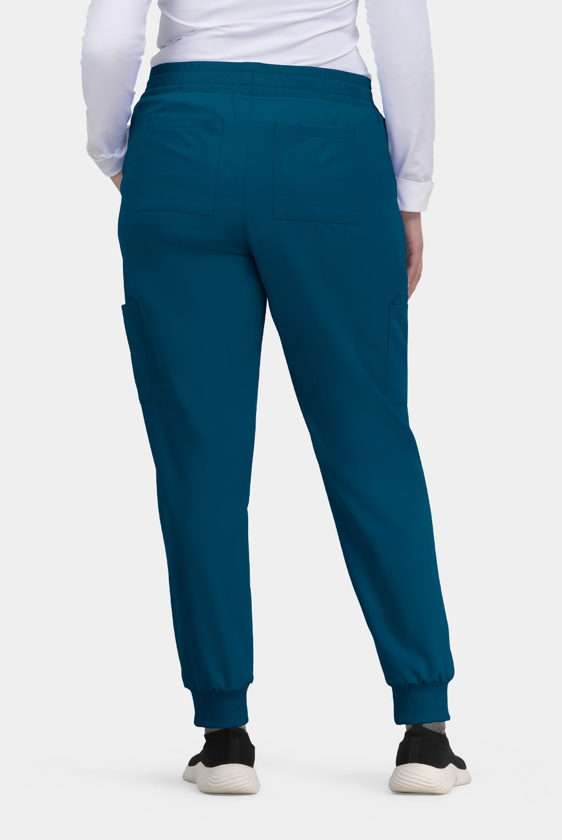 Koi Cureology Pulse Scrub Joggers - Caribbean - Back