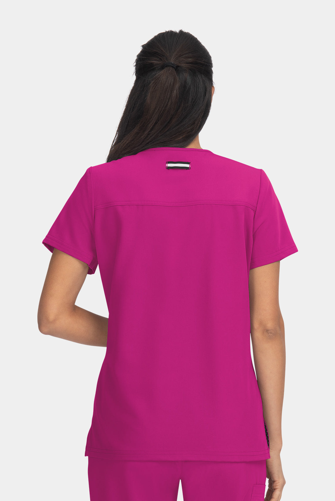 Koi Next Gen Hustle And Heart Scrub Top- Azaela pink- Back