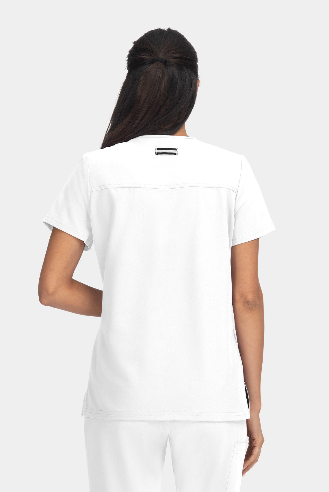 Koi Next Gen Hustle And Heart Scrub Top - White - Back