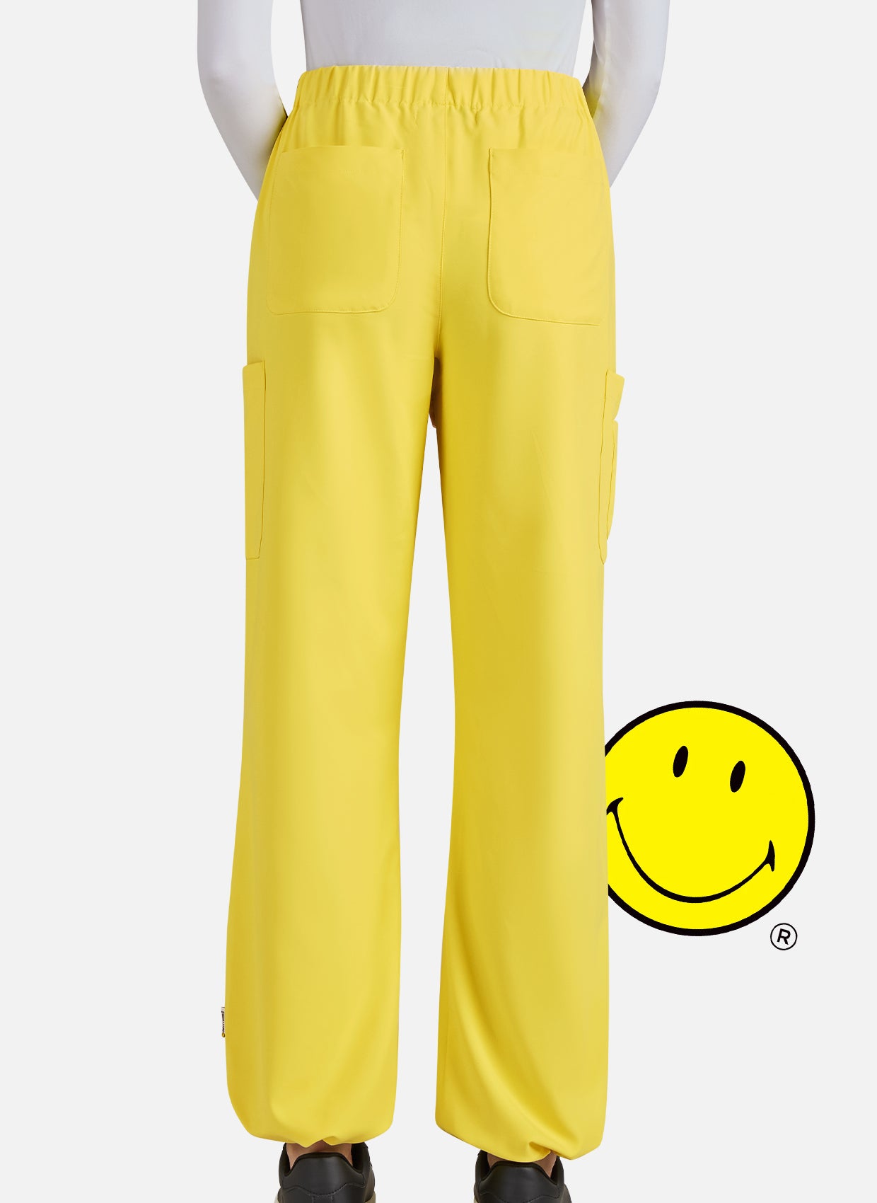 Koi Smiley World Jubilant Scrub Trousers - Loving Yellow