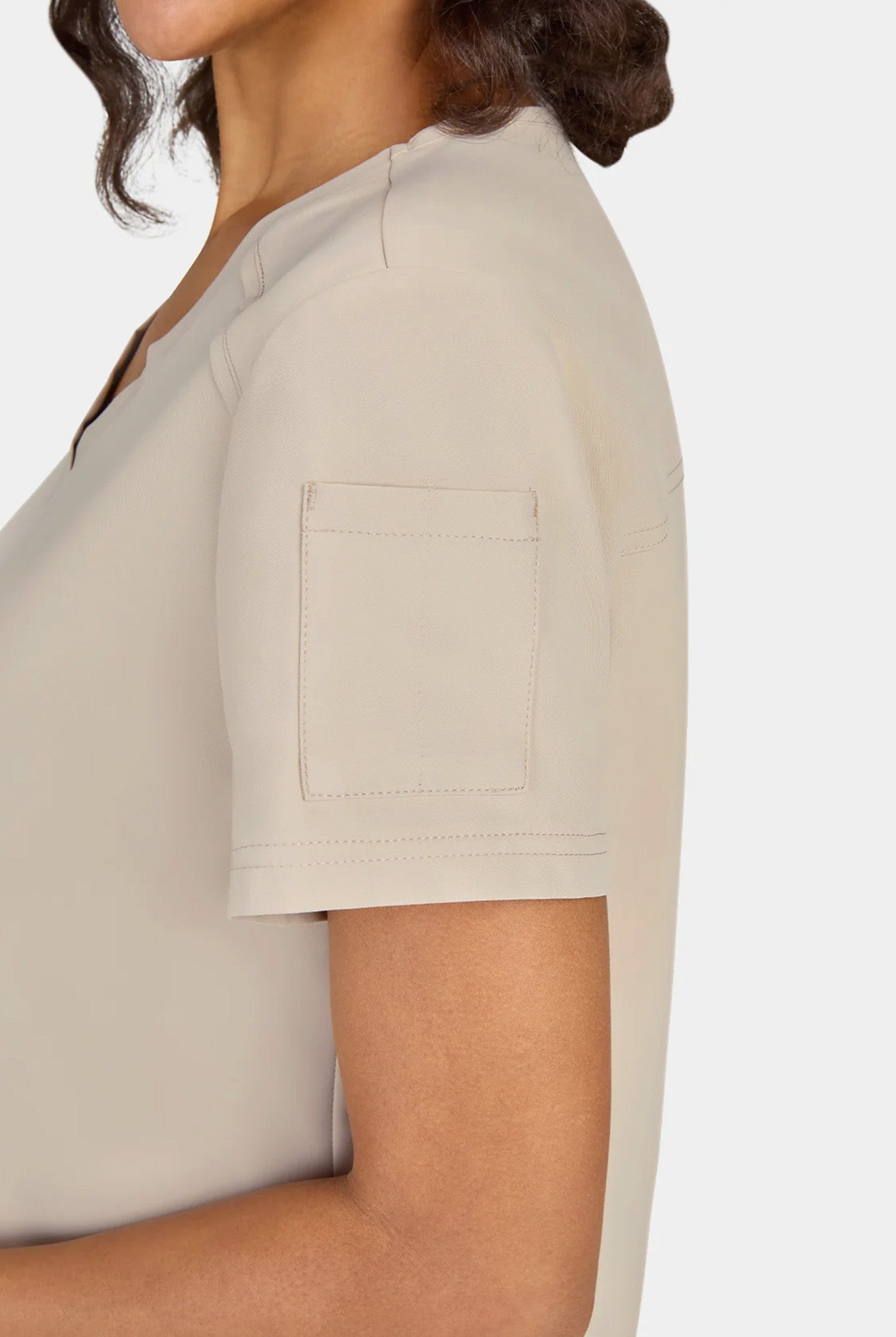 Koi Cureology Cardi Scrub Top - Khaki