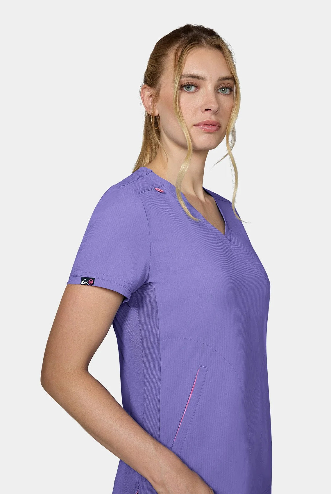 Koi Lite Philosophy Scrub Top - French Lavender