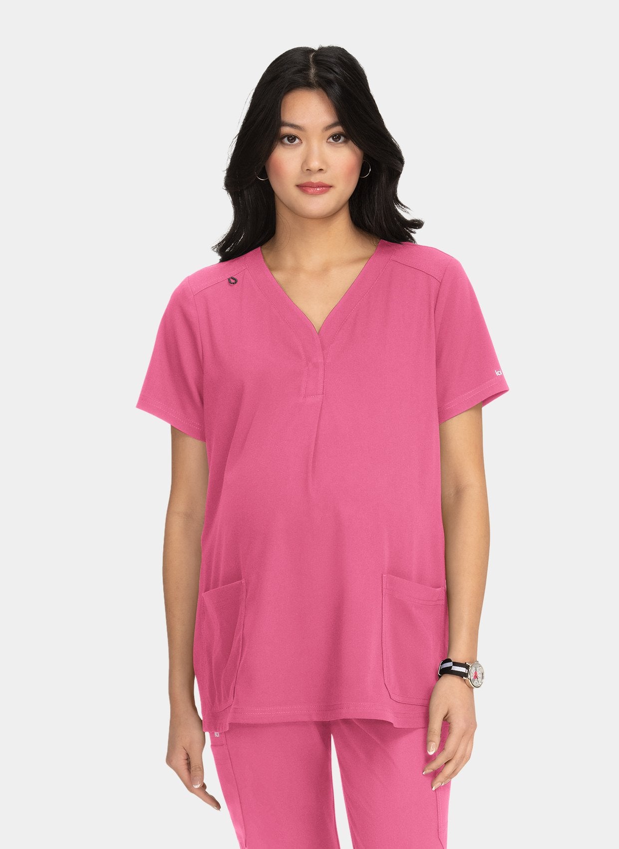 womens scrub top koi next gen onboard maternity rose