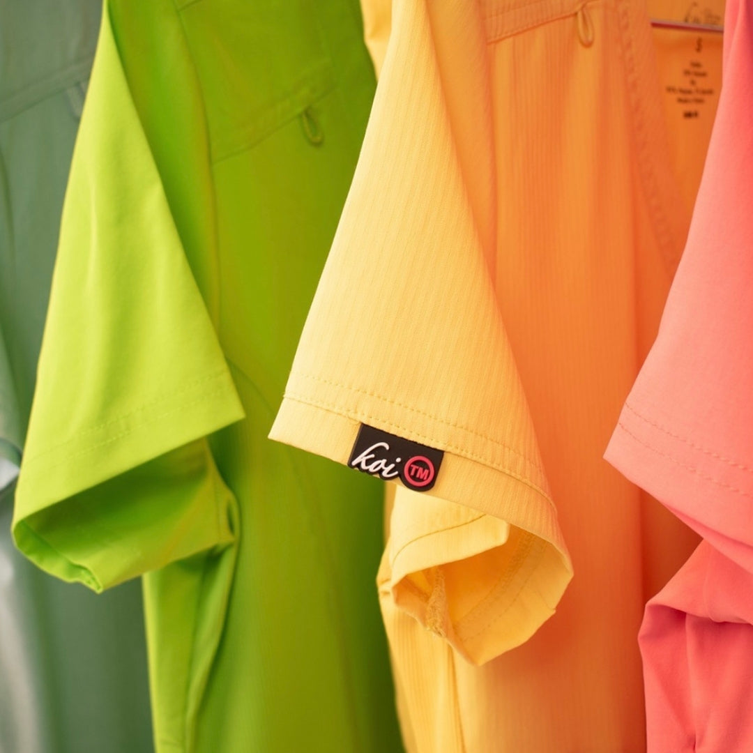 Vibrant colourful scrubs