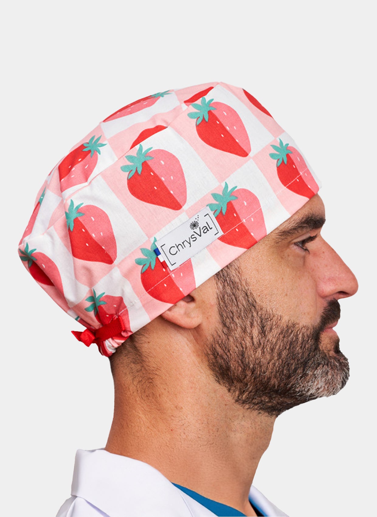 ChrysVal Long Hair Scrub Hat – Strawberry Men