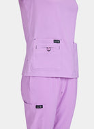 Koi Basics Becca Scrub Top Bloom Lavender Zoom