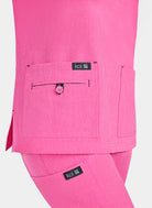 Koi Basics Becca Scrub Top Heather Pink Lemonade zoom