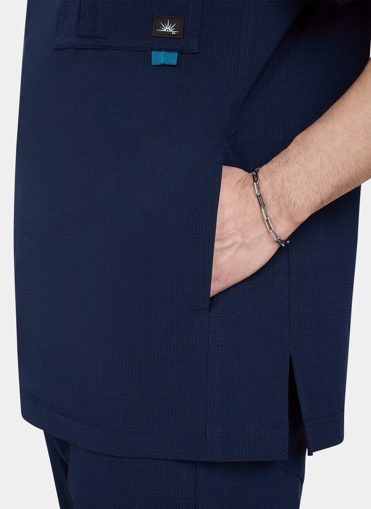 Men's Koi Solis Caldwell scrub top navy