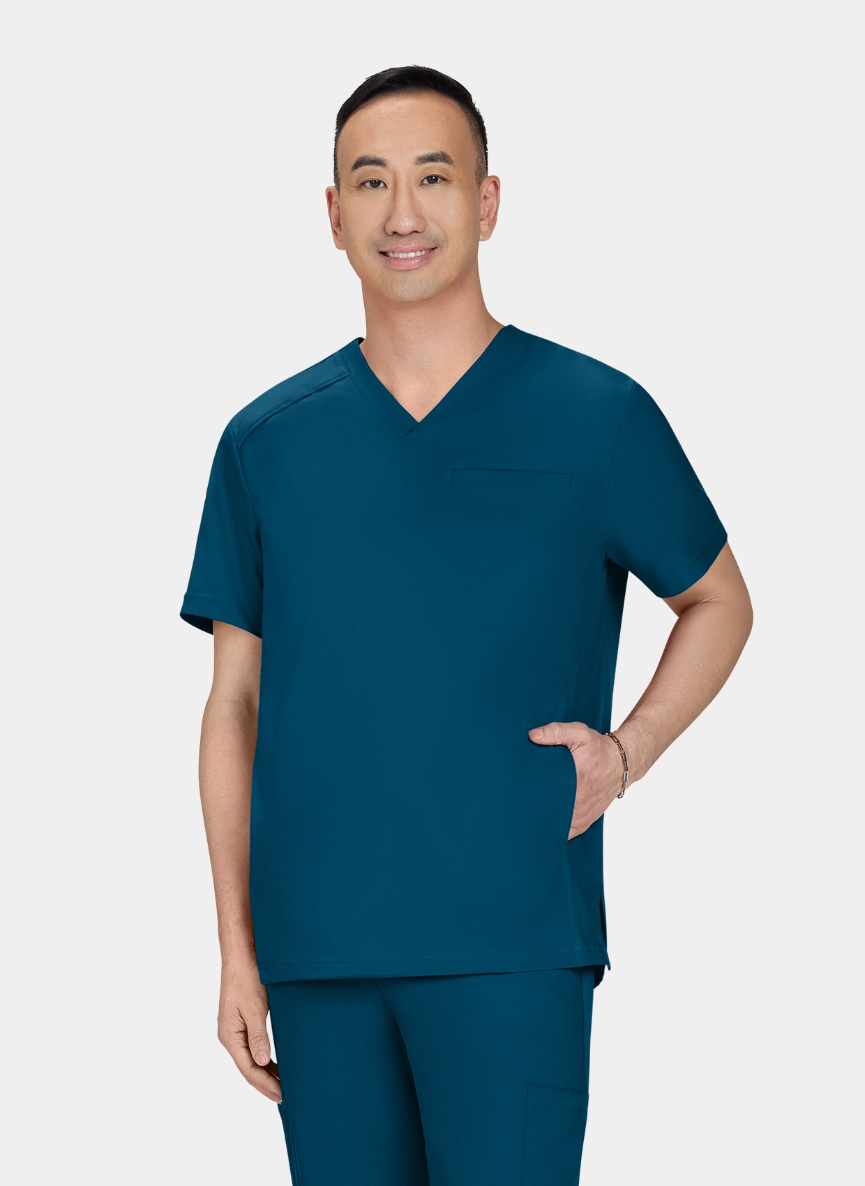 Koi Cureology Stasis Scrub Top - Caribbean